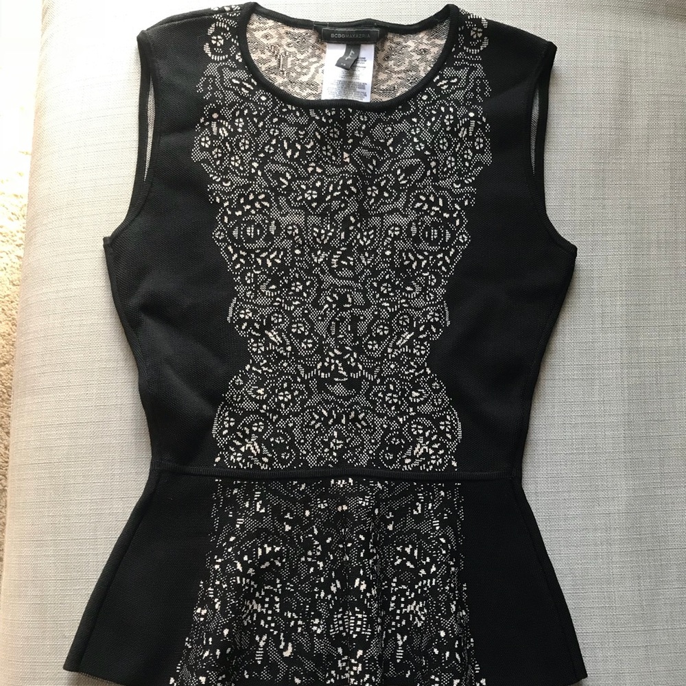 BCBG Peplum top